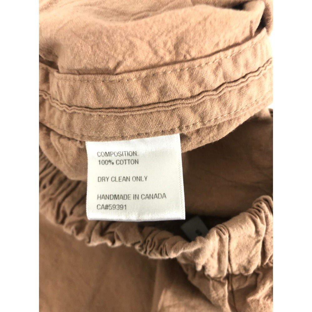 Prior Womens Size Small Tan Brown Shorts Balloon Side Slit Preowned - Picture 5 of 8